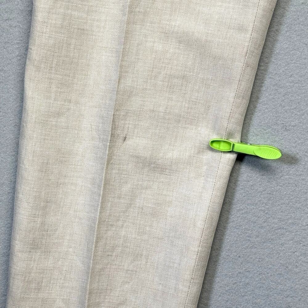 Perry Ellis Men's Modern-Fit Linen/Cotton Dress Pants Off white 34x32 $95 - Picture 8 of 14